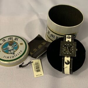 L.A.M.B. Monochrome Square Dial Watch